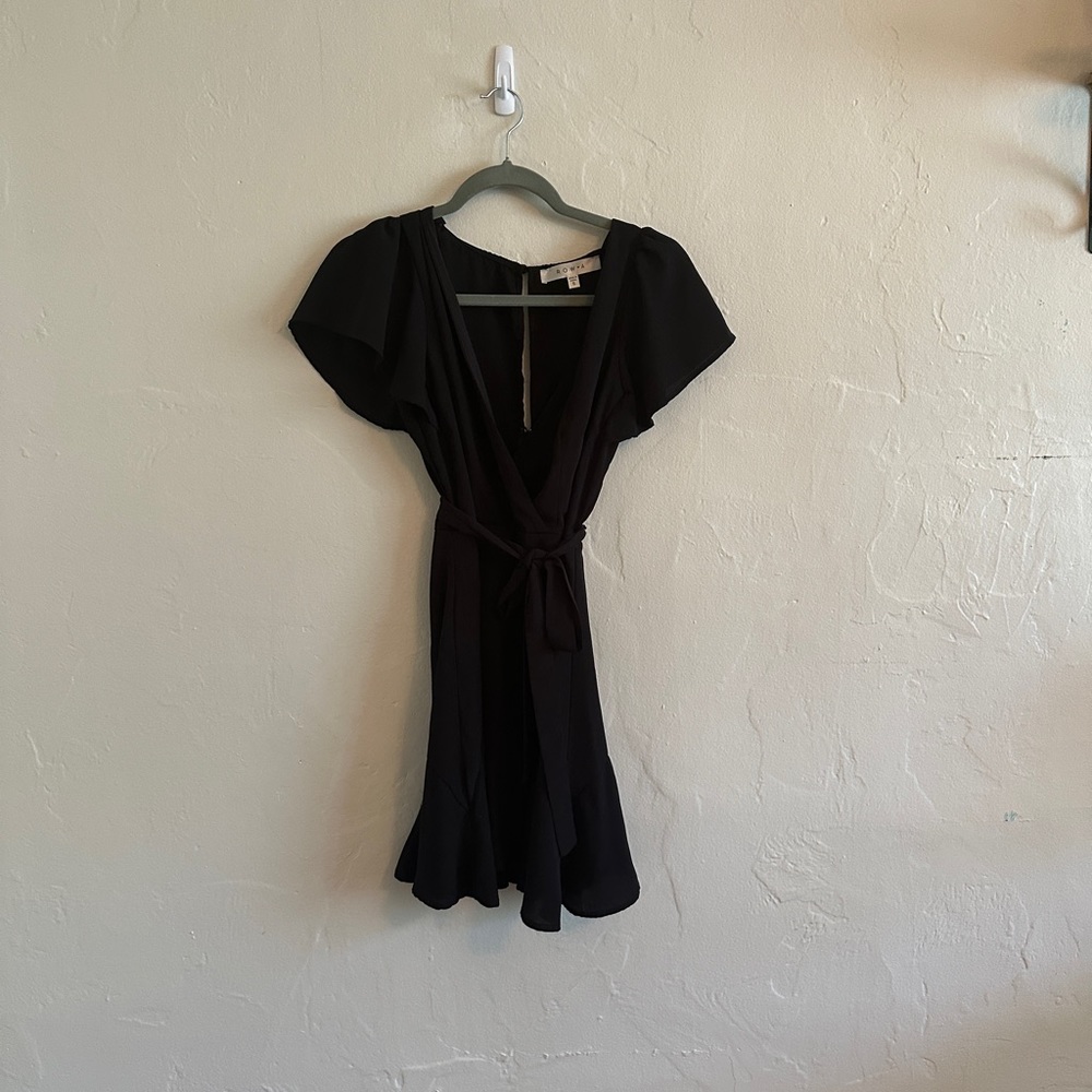 Row A black mini dress
